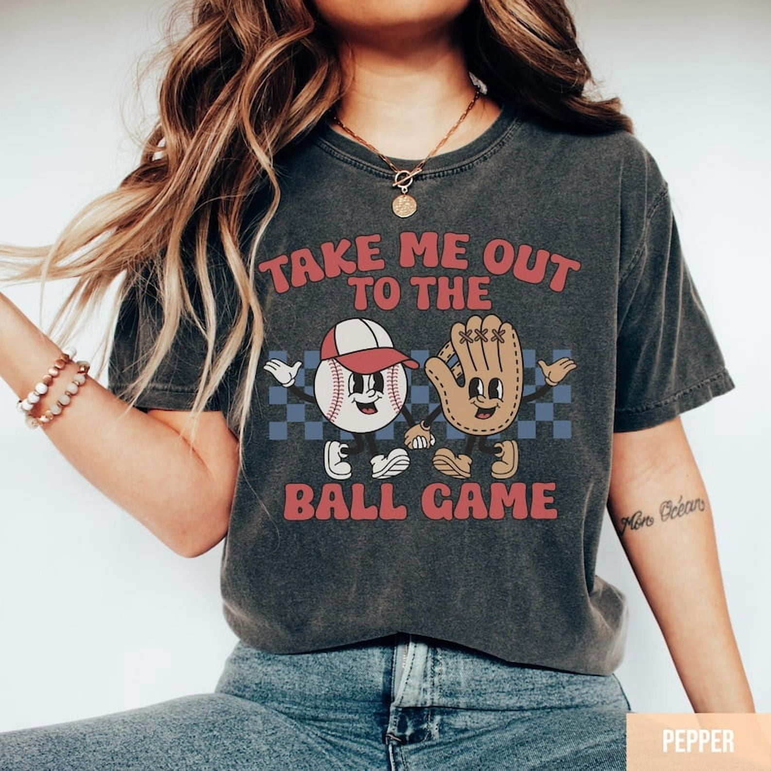 Baseball Shirt, Baseball Vibes Shirt, Sports Mom Shirt, Mothers Day Gift, Cute Baseball Mama Tee, T-ball Mom, Retro Baseball