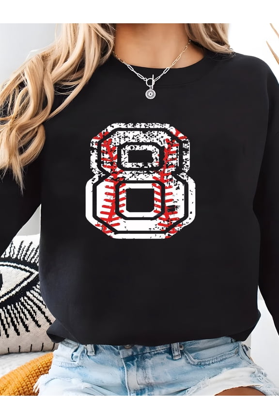 Baseball Shirt, Custom Team Number Shirt, Baseball Mom Shirt, Game Day Shirt, Sports Mom Gift, Baseball Pullover, Sports Tees Sweatshirt