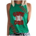 thumbnail image 1 of Baseball Shirt Women Baseball Mom Tank Tops Game Day Graphic Tee Cute Workout T Shirts Casual Summer Sleeveless Vest, 1 of 2