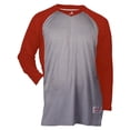 thumbnail image 1 of Baseball Shirt with Sleeve for Boys, Oxford & Scarlet - Medium, 1 of 1