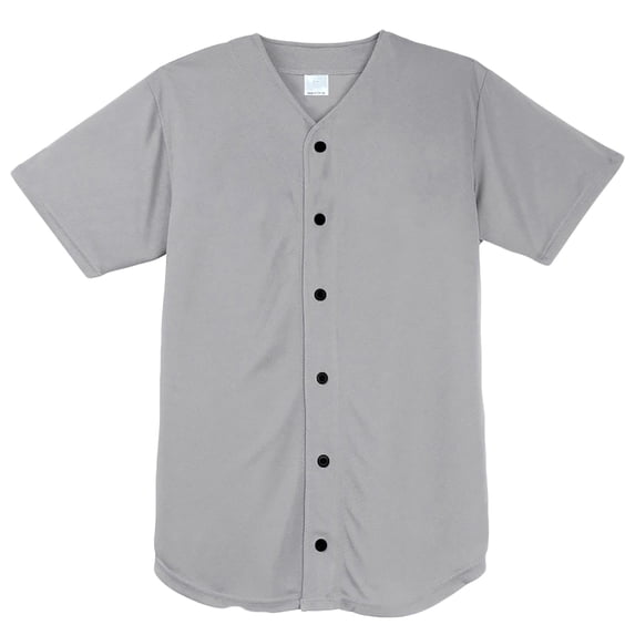 Baseball Shirts for Men Short Sleeve Button-Down V Neck Tshirts Shirt Mens Casual Solid Color Breathable Athletic Workout Tees Tops