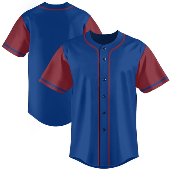 Baseball Short Sleeve Button Down Team Jersey Casual Button Down Shirts