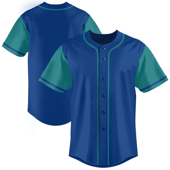 Baseball Short Sleeve Button Down Team Jersey Casual Button Down Shirts