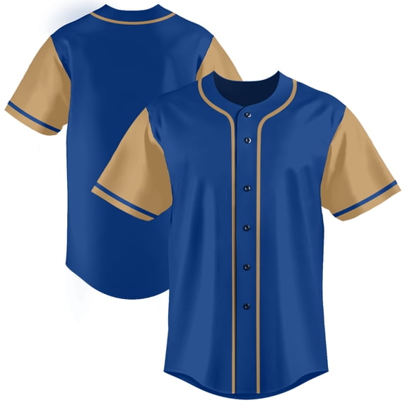 Baseball Short Sleeve Button Down Team Jersey Casual Button Down Shirts