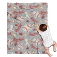 thumbnail image 1 of Baseball Silhouette Pattern Blanket,Comfortable Soft Flannel Throw Blanket,All Season,Warm Lightweight Blankets for Sofa Bed Couch Living Room Chair,30"x40", 1 of 4