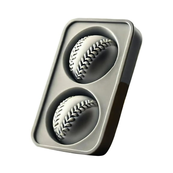 Baseball Silicone Sphere Tray with Funnel for Large Round Ice Drinks