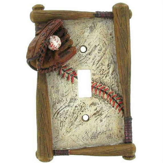 Baseball Single Switch Plate Home Decoration Bedroom Decor
