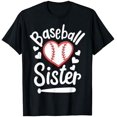 thumbnail image 1 of Baseball Sister Game Day Support T-Shirt Size S-5XL, 1 of 5