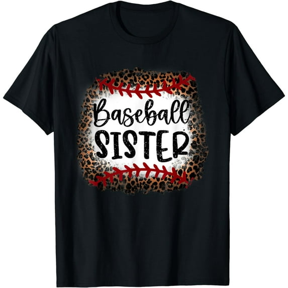 Baseball Sister Leopard Shirt Baseball Sister T-Shirt