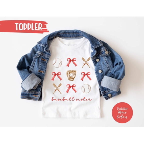 Baseball Sister Shirt, Baseball Sister, Little Sister Baseball Shirt, Toddler Coquette Baseball Shirt, Girl Baseball Shirt TSHIRT All Size S-5XL