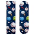 thumbnail image 1 of Baseball Skateboard Grip Tape Stickers - Pack of Two, Emery Surface PVC Backing, 8.8x32.6in/22.4x83 cm - Skateboard Grip Tape Stickers Pack - Emery Surface PVC Back - 8.8x32.6in/22.4x83 cm, 1 of 5