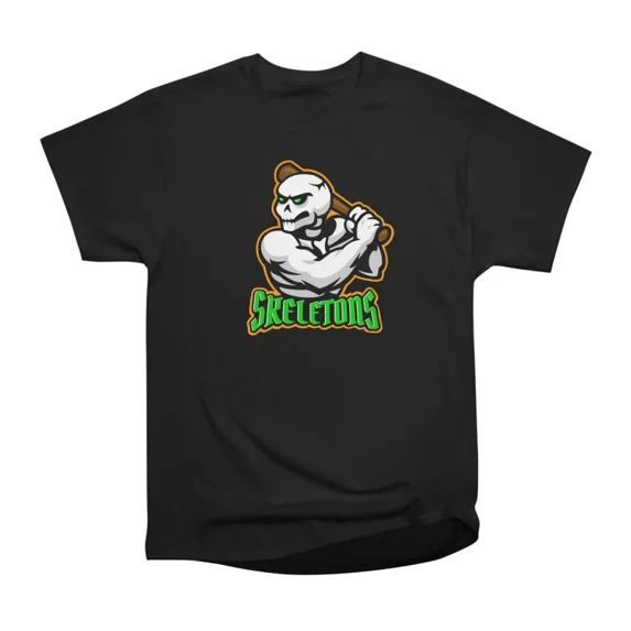 Baseball Skeletons T-Shirt Tee Gift For Him Merch For Her Apparel For Friend
