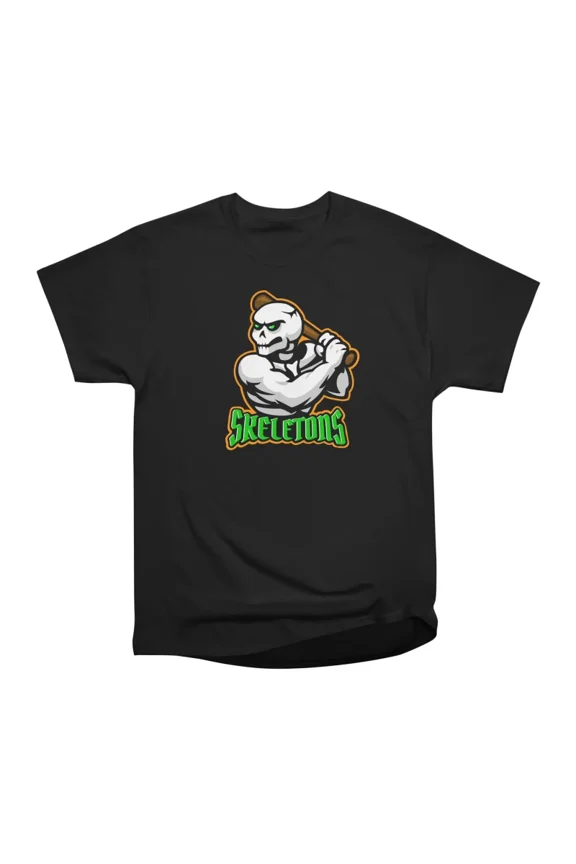 Baseball Skeletons T-Shirt Tee Gift For Him Merch For Her Apparel For Friend