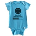 thumbnail image 1 of Baseball Skills Loading Funny Baby Bodysuit (Blue), 0-3 Months, 1 of 2