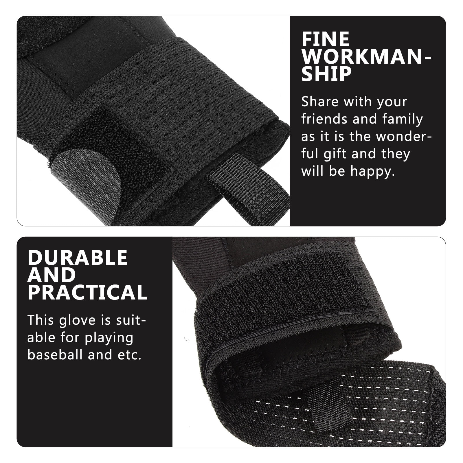 WRISTBIQUE Sports Sliding Mitt for Baseball Made with Neoprene Rubber ...