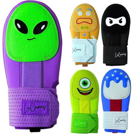 Baseball Sliding Mitt – Youth & Adult Sizes – Drippy Designs (Gingerbread, Ninja, Ice Cream, Alien, USA, Cyclops) – Left & Right Hands – Hand & Wrist Protection