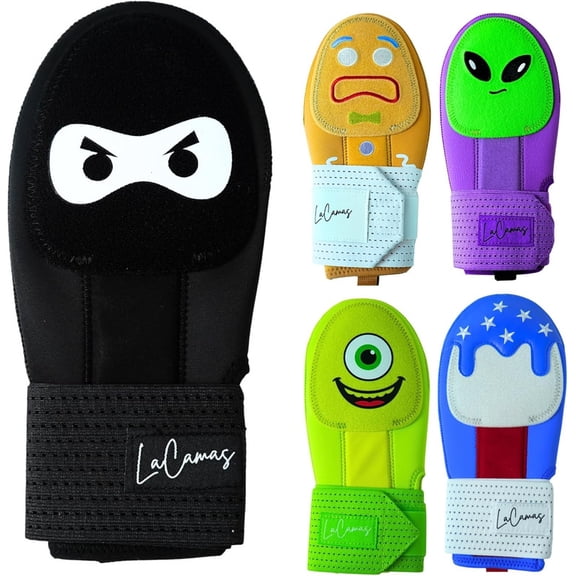 Baseball Sliding Mitt – Youth & Adult Sizes – Drippy Designs (Gingerbread, Ninja, Ice Cream, Alien, USA, Cyclops) – Left & Right Hands – Hand & Wrist Protection