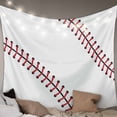 thumbnail image 1 of Baseball Small Tapestry for Bedroom Wall Hanging Tapestry, Modern Minimalist Red Lines Ceiling Backdrop Tapestries Poster Blanket Wall Decor for Teens Room Living Room Dorm 23" x 28", 1 of 8