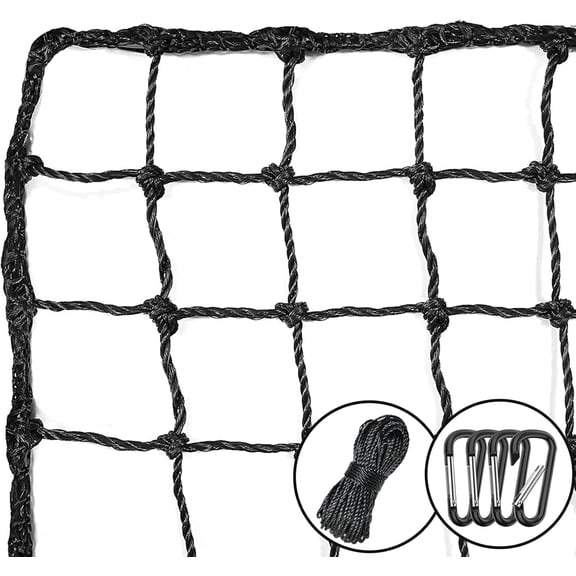 Baseball Softball Backstop Nets,Sports Net,Sports Netting Barrier,Sports Netting for Backyard,Twisted Knotted PE Net