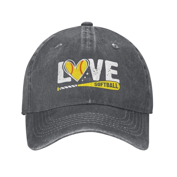 Baseball Softball Baseball Cap Vintage Soft Washed Denim,Golf Dad Hat Adjustable Trucker Hats for Men Women Unisex Adult,Deep Heather