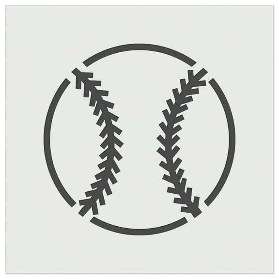 Baseball Softball DIY Cookie Wall Craft Stencil - 5.5 Inch