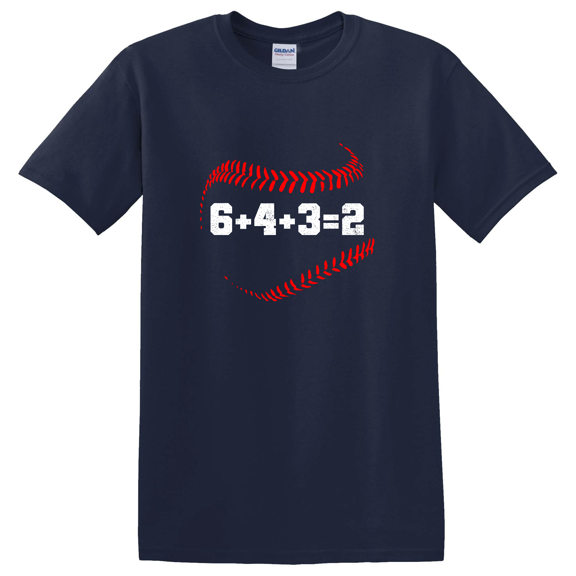 Baseball Softball Double Play 643 Sports Moment Graphic Tee T-Shirt