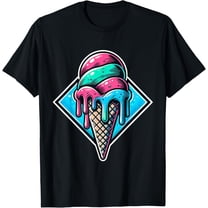 Baseball & Softball Drip Home Plate Slang Ice Cream T-Shirt