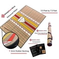 thumbnail image 1 of Baseball/Softball Dual Purpose Instructional Hitting Mat | Stance, Stride & Swing Training Batting Mats | Stride Right Mats: Advanced Hitter, 1 of 8