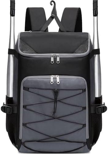 Baseball Softball Gear Bag for Boys Girls Ages 8-12 12-14 14-16 Large Kids Bat Bag Backpack with Ventilated Shoe Compartment Baseball Softball Stuff Supplies for Youth Adult