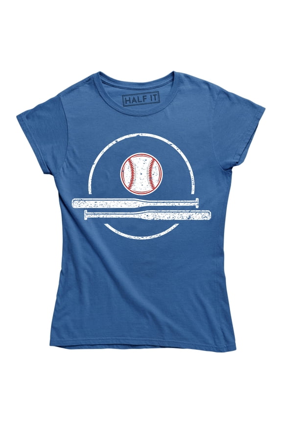 Baseball Softball Heavy Hitter Women Sports Outdoor Game Team T-Shirt
