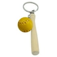 thumbnail image 1 of Baseball Softball Keychain Set PU Leather Sport Keyring Accessories, 1 of 3