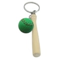 thumbnail image 1 of Baseball Softball Keychain Set PU Leather Sport Keyring Accessories, 1 of 3