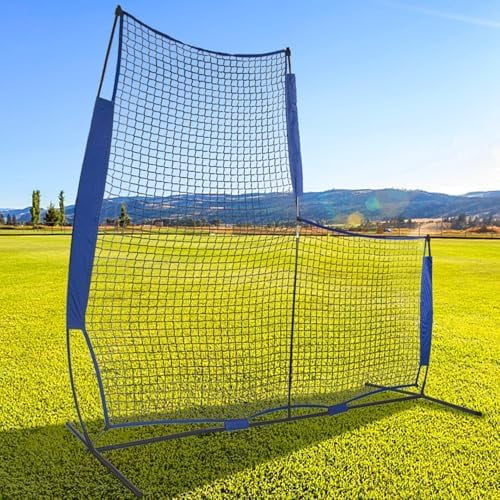 Baseball Softball L-Screen 7x7FT Portable Pitching Net with Carrying Bag | Pitcher Protection for Training & Games | Youth & Adult Practice$$Sport & Recreation Other