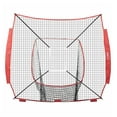 thumbnail image 1 of Baseball Softball Practice Net 7x7ft - Portable Batting Cage Net for Hitting Pitching Catching - Replacement Net with Strike Zone Targets, 1 of 7