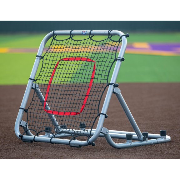 Baseball Softball Pro Rebounder Net 3'x3', Portable Pitch Back Screen for Practice Game-Speed High Velocity Reps, Upgraded Non-Slip Base Pads, Indoor Outdoor Fielding Throwing Catching Drills