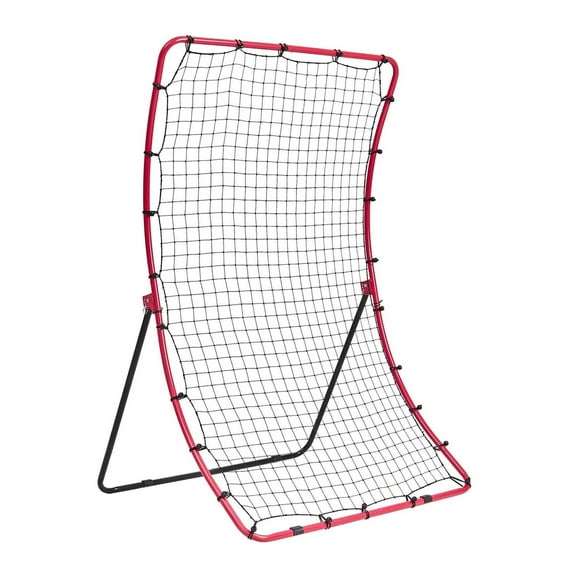 Baseball Softball Rebound Net 4x5.5 ft - PitchBack Fielding Training Aid - All Angle Practice Net for Catching, Throwing, Pitching - Solo Practice