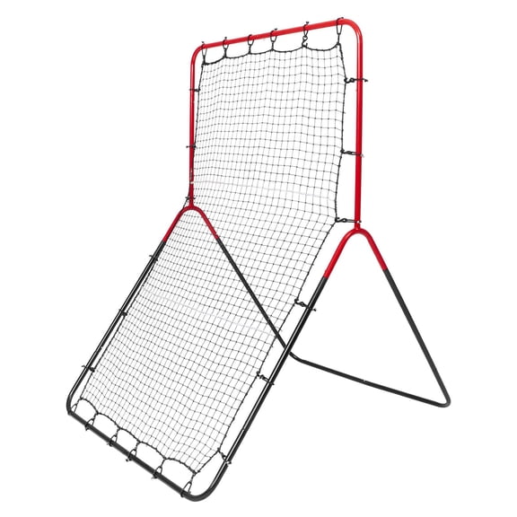 Baseball And Softball Rebounder Net, 3 x 4.5 ft PitchBack Baseball Pitching Nest, 3-Way Baseball, Softball Pitchback Net, Fielding Trainer, Bounce Back Net for Fielding/Throwing Practice