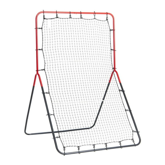 Baseball Softball Rebounder Net 3x4.5 ft - Pitchback Trainer 3-Way - Practice Net for Catching, Throwing & Pitching - Portable Training Aid