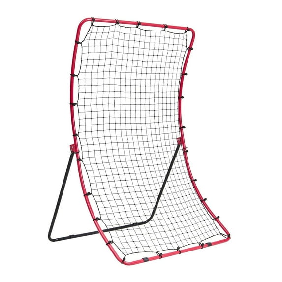 Baseball Softball Rebounder Net 4x5.5ft - Pitchback All Angle Fielding Practice Net - Portable Training Aid for Catching, Throwing, Pitching