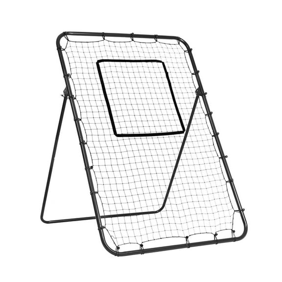 Baseball Softball Rebounder Net 4x6 ft - PitchBack Training Aid, Adjustable Angles & Target - Pitching Fielding Practice Net for Baseball & Softball