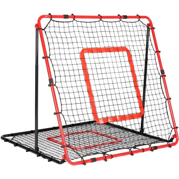 Baseball and Softball Rebounder Net,Baseball Rebounder,Volleyball Rebounder,Pitch  Net,Multi-  Rebound Screen,with Pitching Target,Easy Adjustable Angles