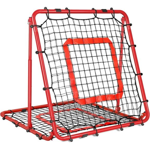 Baseball and Softball Rebounder Net,Baseball Rebounder,Volleyball Rebounder,Pitch Net,Multi- Rebound Screen,with Pitching Target,Easy Adjustable Angles