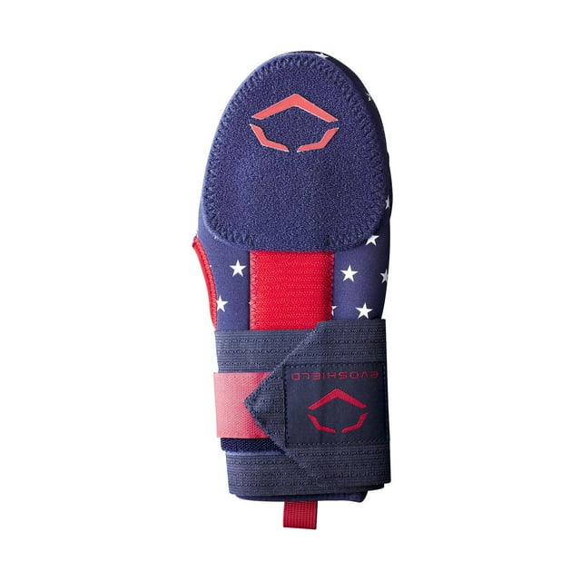 Right Hand Baseball Softball Sliding Glove Mitt, Navy/Scarlet/White