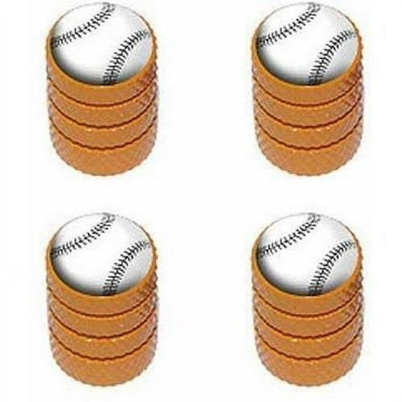 Baseball Softball Tire Rim Wheel Aluminum Valve Stem Caps, Multiple Colors
