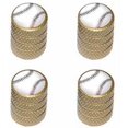 thumbnail image 1 of Baseball Softball Tire Rim Wheel Aluminum Valve Stem Caps, Multiple Colors, 1 of 1