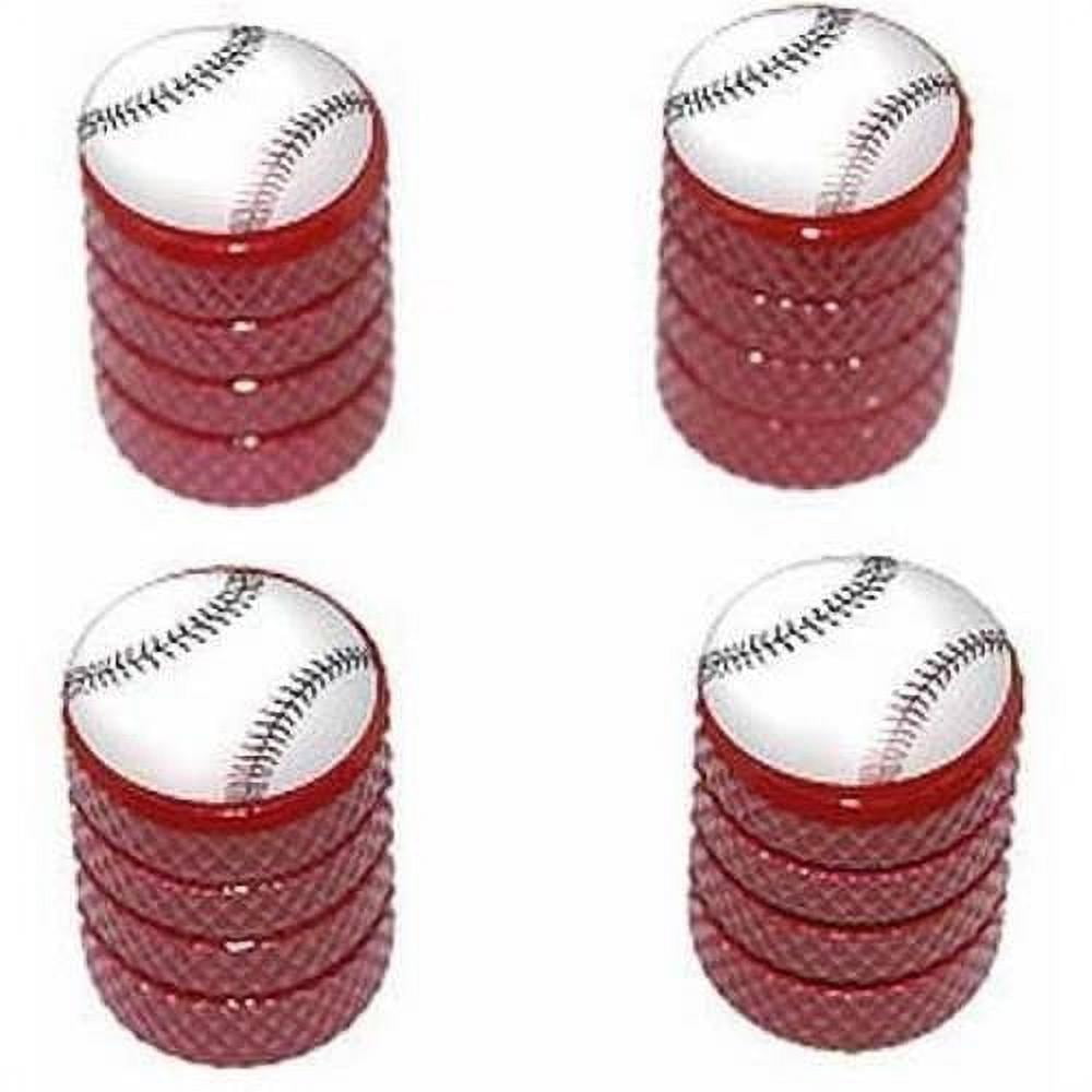 Baseball Softball Tire Rim Wheel Aluminum Valve Stem Caps, Multiple