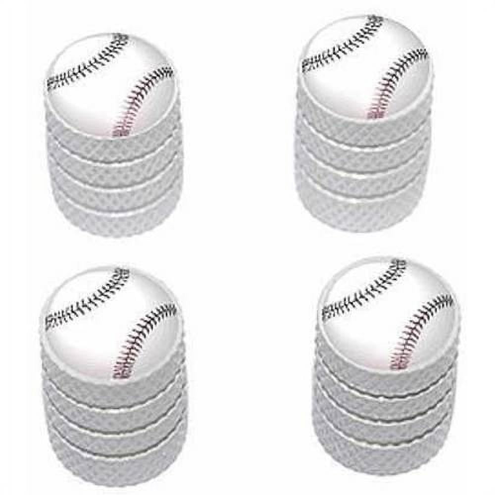 Baseball Softball Tire Rim Wheel Aluminum Valve Stem Caps, Multiple