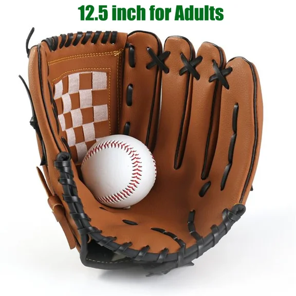 Baseball Softball Training Glove - Left Hand Catcher Practice Equipment for Kids Youth Adults Outdoor Sports Gear