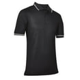 thumbnail image 1 of Baseball/Softball Umpire Polo Shirt, Small, Black, 1 of 2