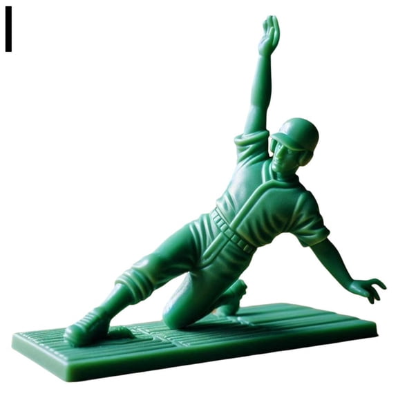 Baseball Soldier, 2 Inches Green Baseball Players Pitcher, Catcher, Fielder Figurines, Classic Toy Soldiers Set,Baseball Player Desktop Figurine for Tabletop Games, Decor, Baseball Fans Gifts